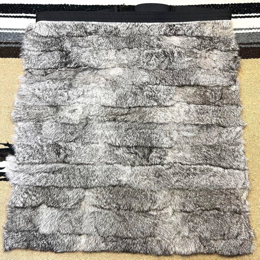 極上ラビット尻あて　登山　キャンプ　ヒップガード　ウサギ毛皮敷物　スキー釣り山菜 極上ラビット尻あて登山キャンプヒップガードウサギ毛皮敷物